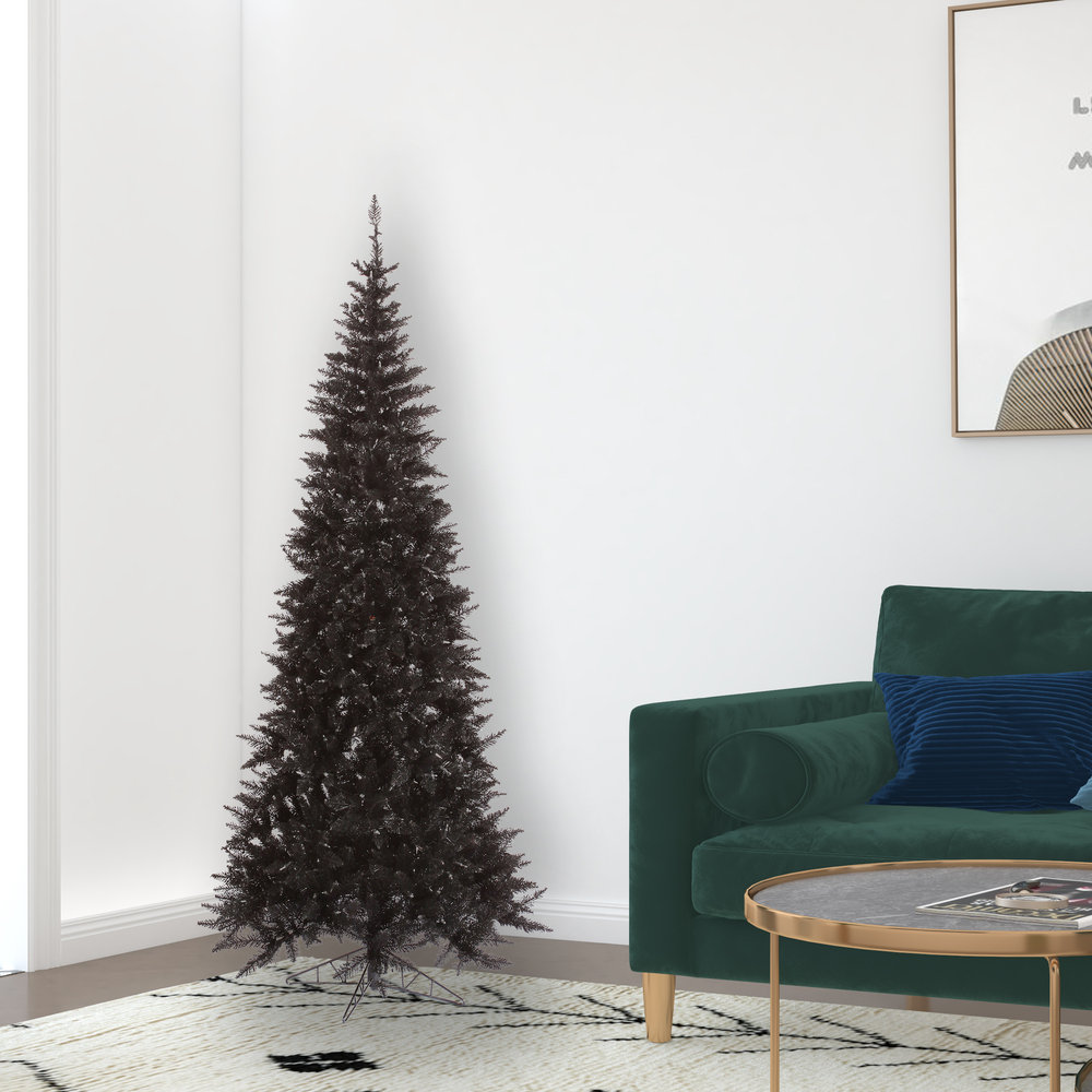 Slaytonville Slim Pre-Lit Fir Christmas Tree, 7.5' H, Not Pre-Lit