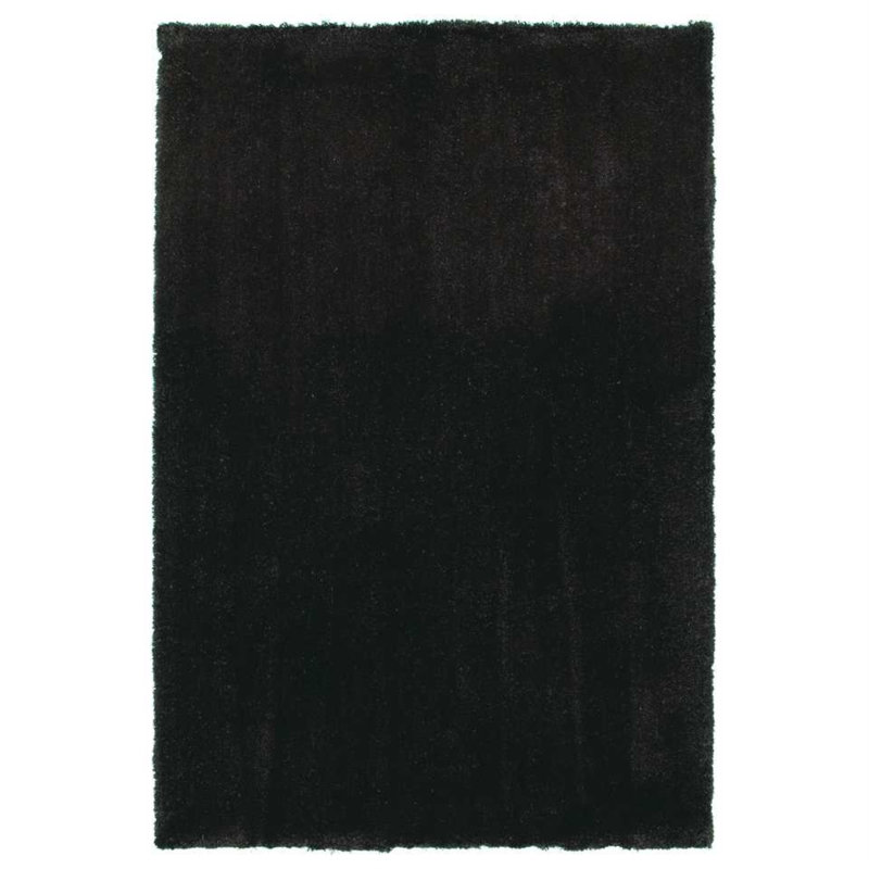 Tapis espresso tissé à la main Damek, Rectangle 9 pi x 13 pi