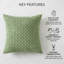 Ensemble de 4 housses de coussin en velours côtelé 18 x 18, housses de coussin décoratives douces pour canapé-lit-125402602