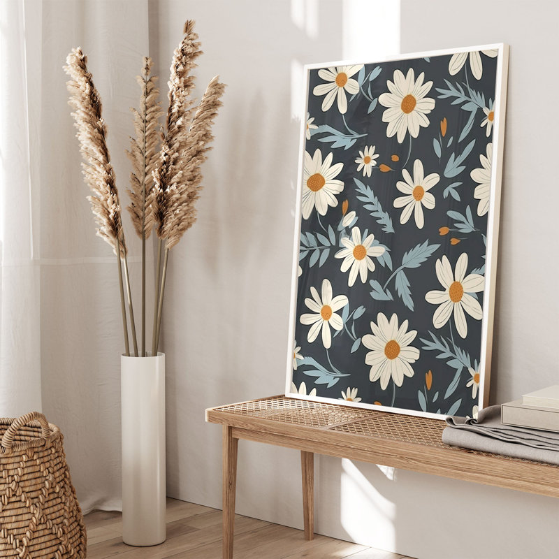 Motif floral de marguerites, H 20 po x l 16 po