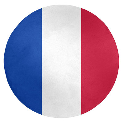 Tapis bleu à rayures de hockey national