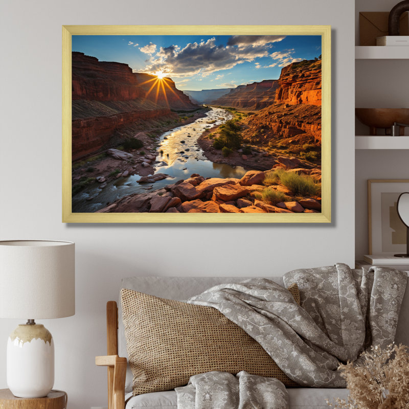 Canyon Rhapsody I - impression, H 34 po x l 44 po x P 1,5 po, Encadrement doré