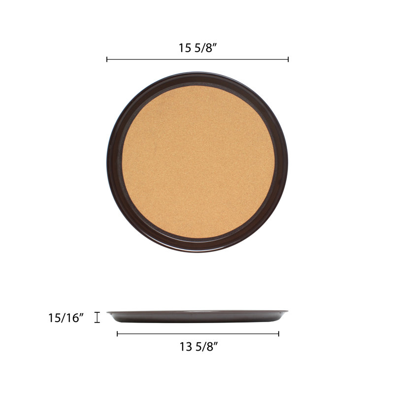 Pizza Serving Dish, Brown