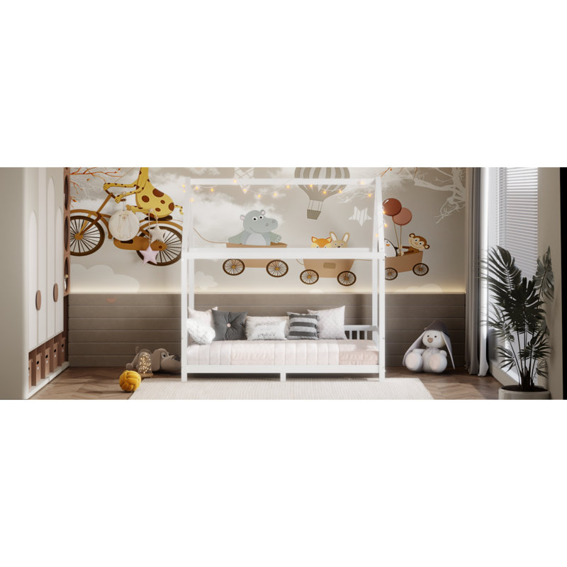 Lit simple en bois massif Imaginative