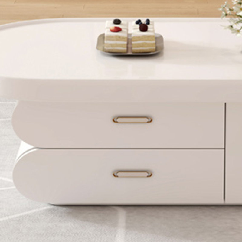 Petite table basse de style crème, H 15,74 po x L 47,24 po x l 27,55 po