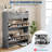 Shoe Cabinet with 2 Flip Drawers & 1 Top Drawer, Wooden Shoe Organizer Cabinet with Adjustable Shelf, Freestanding Shoe Storage Cabinets-2109340492