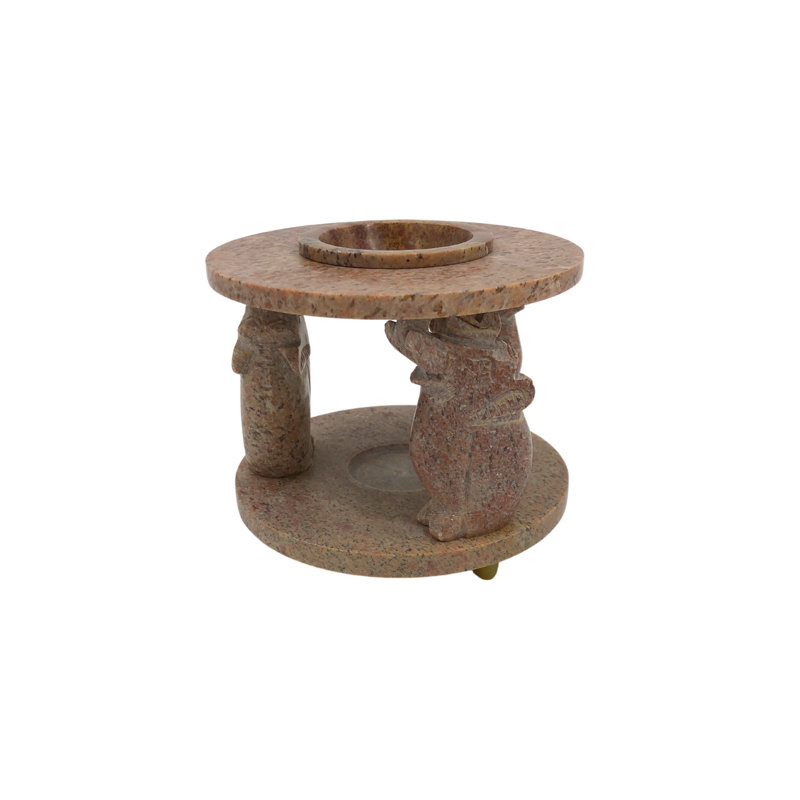 4.25'' H Stone Tabletop Tealight Holder