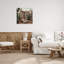 Cowboys et cactus sur bois, impression-93872625