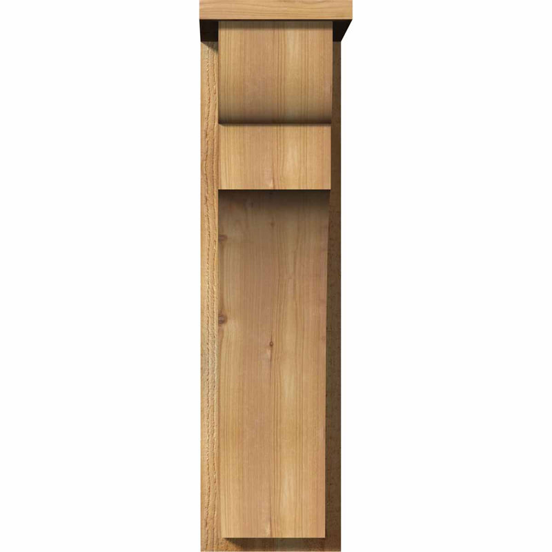 Yorkshire Yorktown avec plaque arrière, H 30 po x l 8 po x P 14 po, Cèdre rouge, Sciage brut