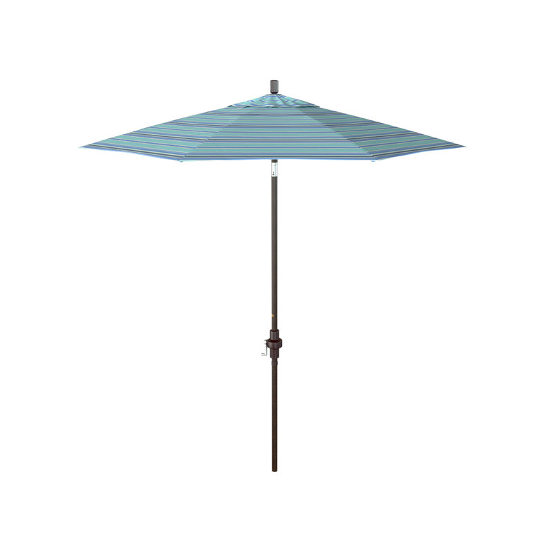 Parasol de marché 90 po Che, Sunbrella® Dolce à rayures oasis