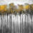 Gray Office Trees Tablecloth | Abstract Yellow Forest Decor