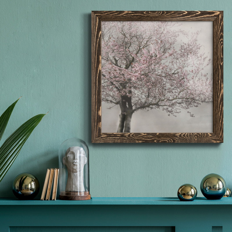 Dessau II - cadre photo, impression sur toile, H 31,5 po x l 31,5 po x P 1,5 po, Encadré de bois de noyer