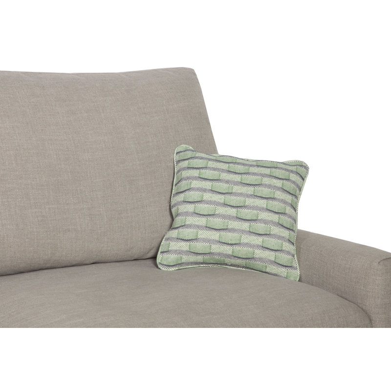 Square Pillow Cover & Insert, 16" x 16", Grass, Natural Fiber