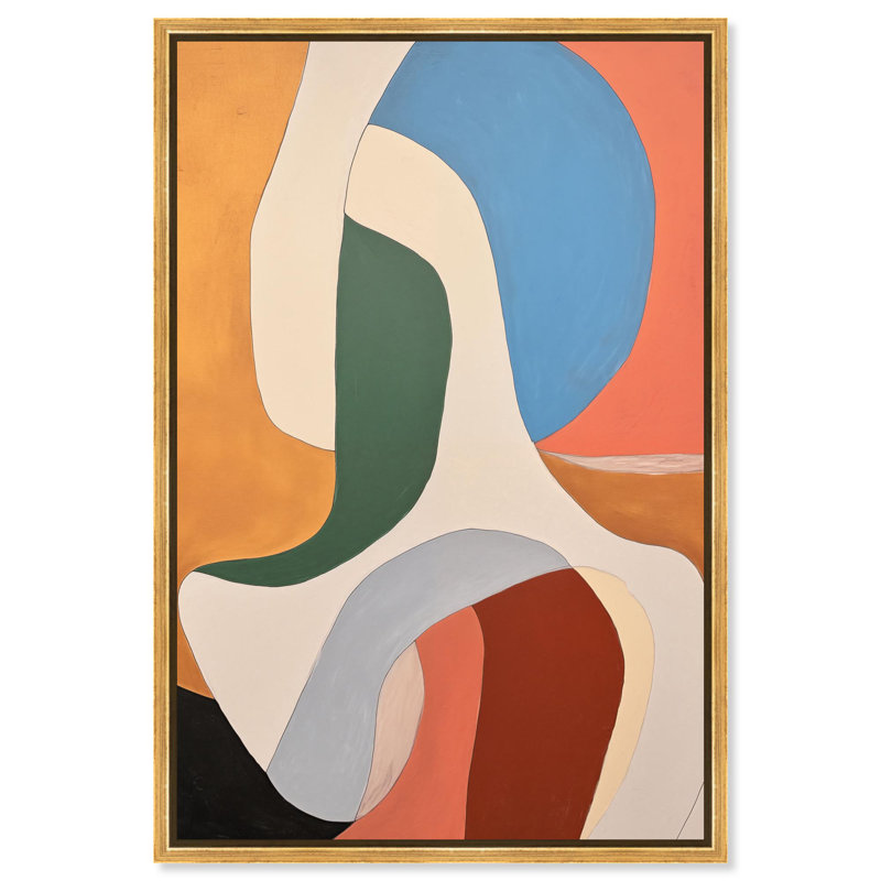 «Modern Confluence I», impression sur toile par Art Remedy, cadre doré, 20 x 30, H 31 po x l 21 po, Cadre doré