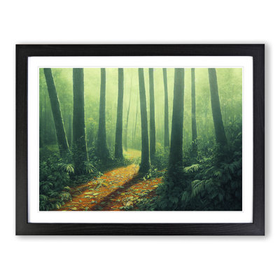 Stimulating Summer Forest - Framed Print