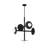 Keed 5 - Light Dimmable Sputnik Modern Linear Chandelier-57524246