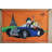 Nifao Collection Monopoly Man and Richie Rich Driving in Paris Unframed Canvas Painting 52 x 74