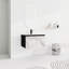 Meuble-lavabo en céramique avec porte à fermeture en douceur - noir, style moderne Grace