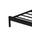 Structure de lit plateforme double avec lumières DEL et ports USB et rangement sous le lit