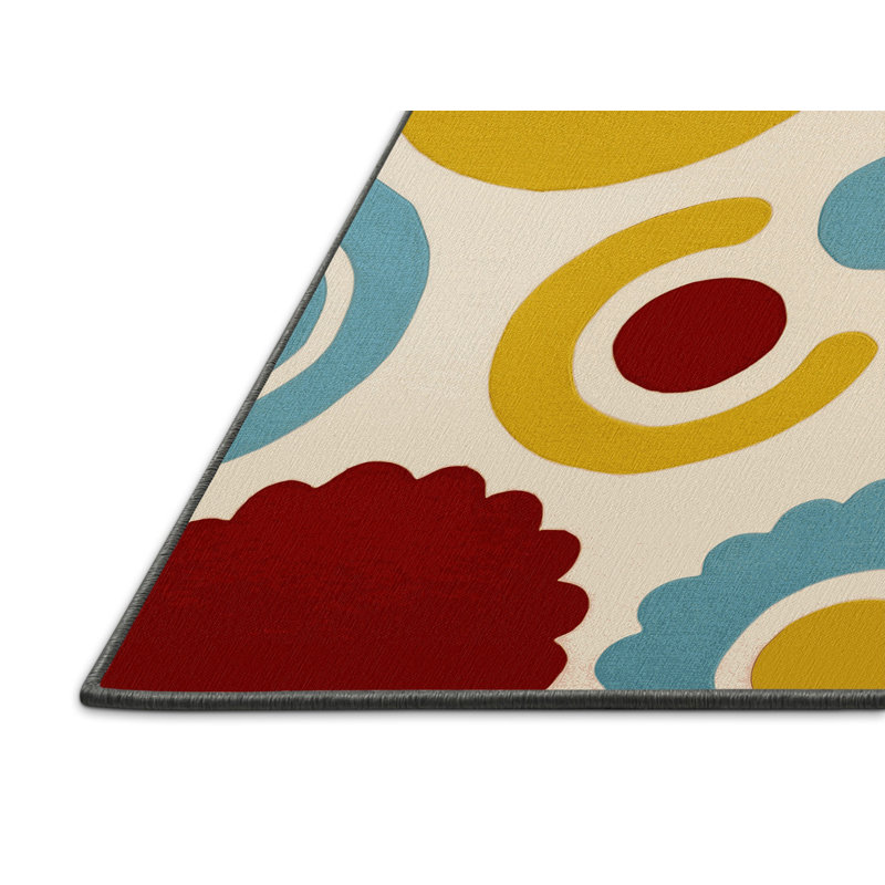 Jazzy Line Rug, Round 7'