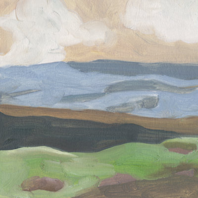 Distant Hills I by Melissa Wang - Wrapped Canvas Painting