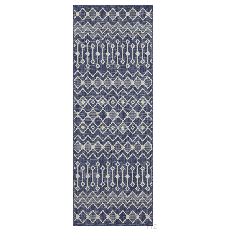 Sunshine GC_HAR2019 Blue 5 Ft. 3 In. X 7 Ft. 3 In. Indoor/Outdoor Area Rug, Rectangle 5'3" x 7'3"