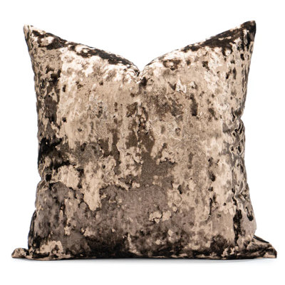 Crushed Brown Pillow Cover