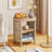 Round End Table With 3-Tier Storage Shelves-232818152-231876232