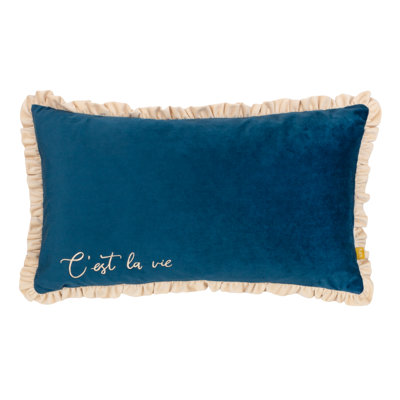Cest La Vie Rectangular Lumbar Cushion Cover