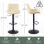 Tabouret de bar pivotant en similicuir Zager-2033200457