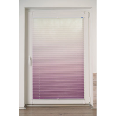 K-home Klemmfix-Plissee Farbverlauf Transparent