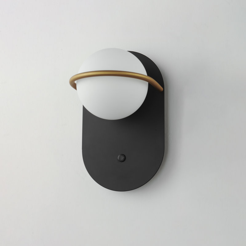 Lorch Steel LED Armed Sconce