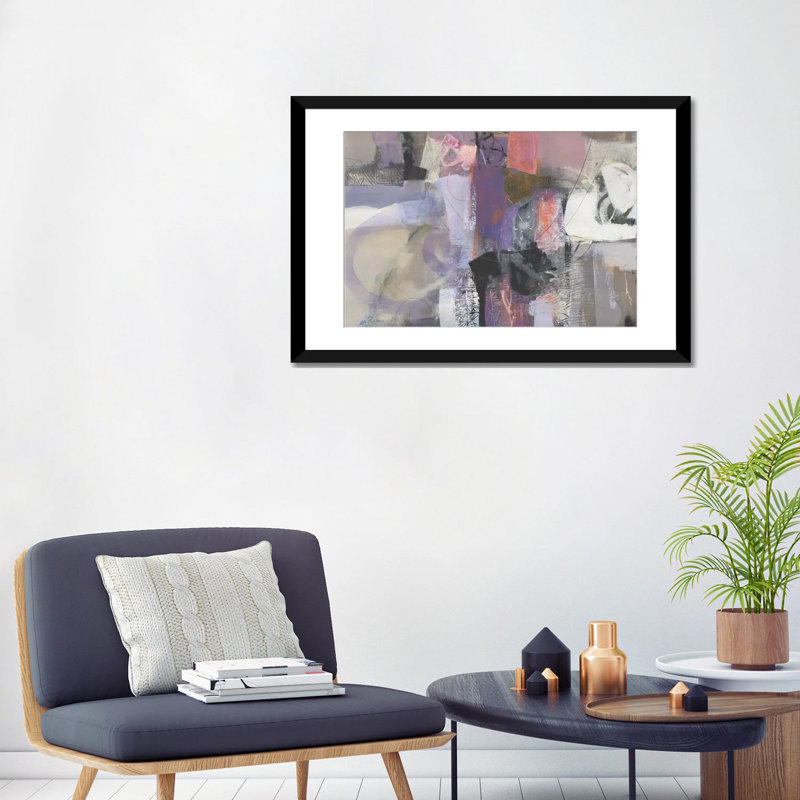 « tempo fa », impression sur toile, Papier beaux-arts encadré noir, Blanc, H 16 po x l 24 po x P 1 po