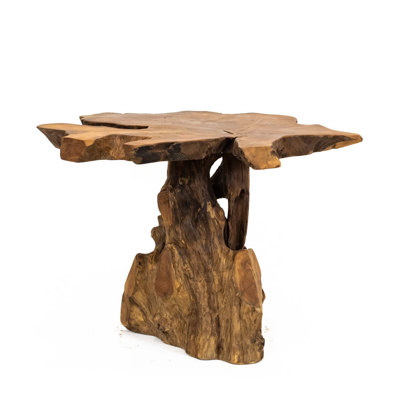 Burruss Solid Wood Tree Stump End Table