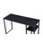 Vadna Weathered Oak & Black Finish Writing Desk-914239259