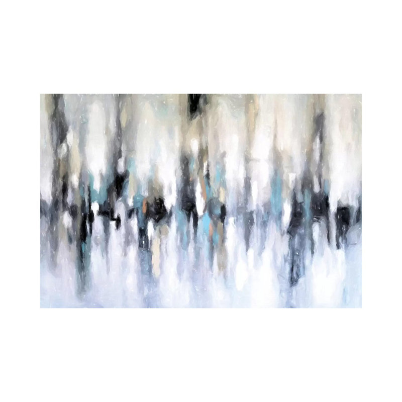 «Abstract Cityscape» par Radiana Christova, impression sur toile tendue, H 18 po x l 26 po x P 1,5 po