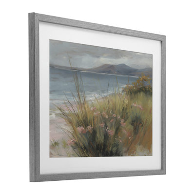 The Green Valley Beach, reproduction encadrée sous verre, conception de Svetlana Aleynikova