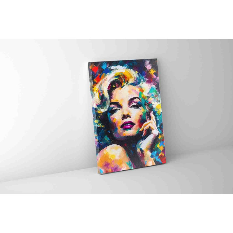 Marilyn, reproduction d'art sur toile, Toile tendue