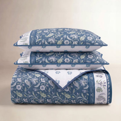 Floral Cotton Quilt Set