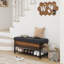 Banc de rangement rembourré en similicuir Eilley