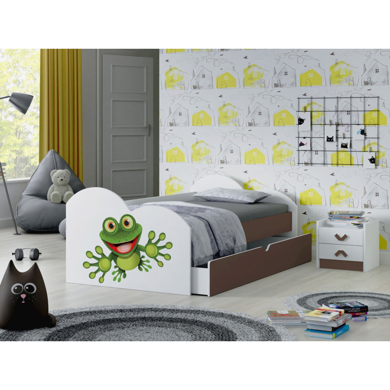 Scolley Storage Kids Bed, Cappuccino