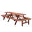 Picnic Table With Benches With Umbrella Hole