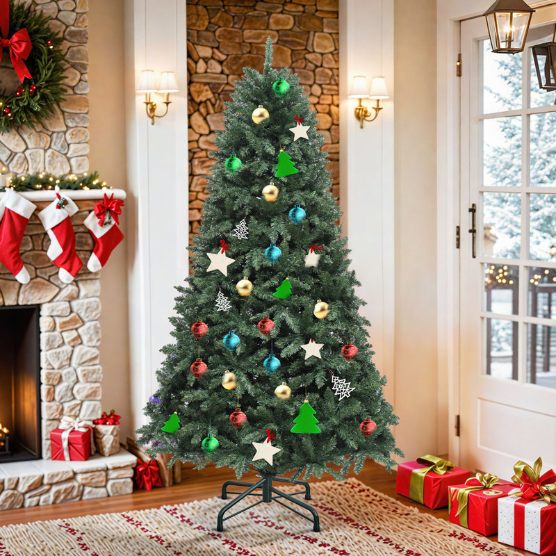 Arbre de Noël vert 6 pi avec éclairage réglable, 6'