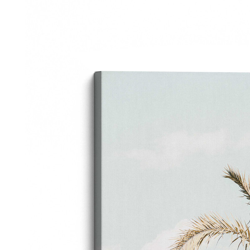 Impression sur toile Golden Palm View, H 18 po x l 12 po x P 1,25 po, Toile tendue