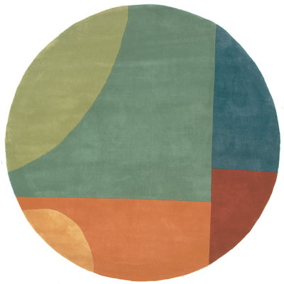 New Wave Hand Woven Wool Geometric Area Rug