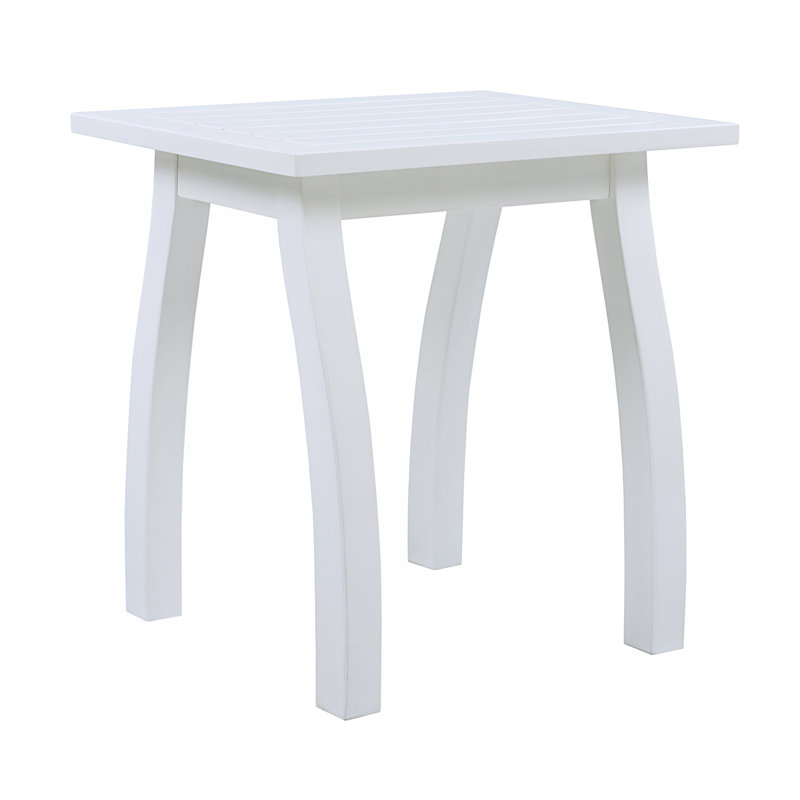 Accent Side Table, Weather-Resistant Rectangular End Table