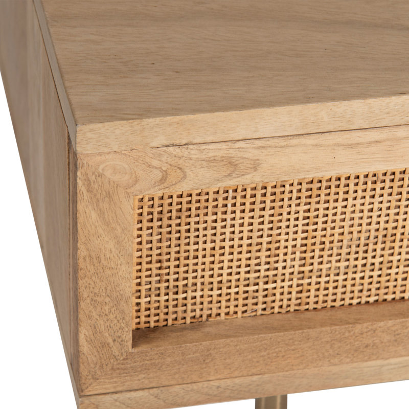 Bridewell Solid Wood Top Single Coffee Table, Natural