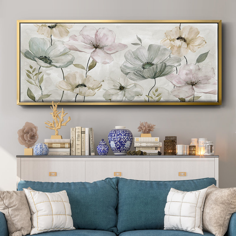 Garden Grays- Framed Canvas