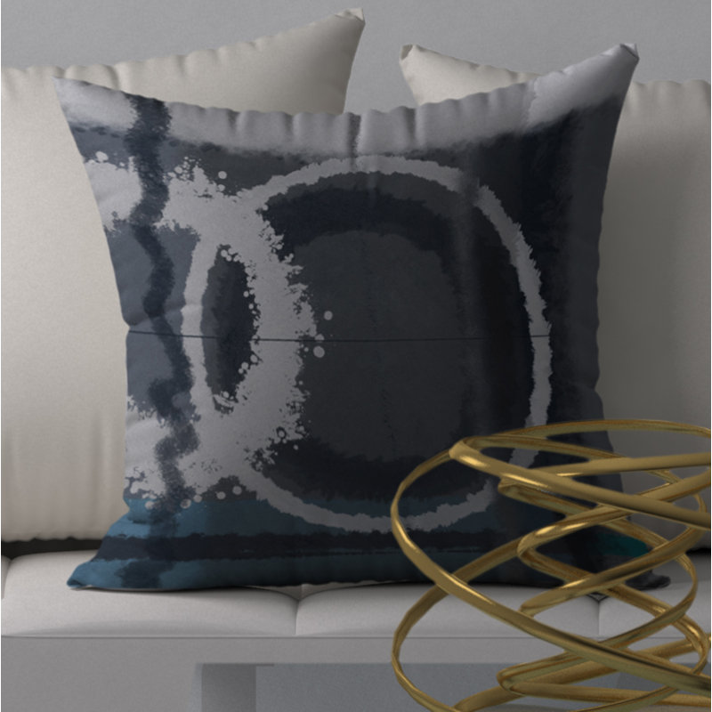Abstract Throw Pillow, 18" x 18"