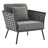 Modway Stance 5 Piece Outdoor Patio Aluminum Sectional Sofa Set-332483069-332483008